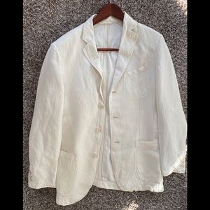 BALMAIN Sport Coat Blazer Cream Color Small